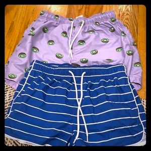 2 TWO men’s bathing suits